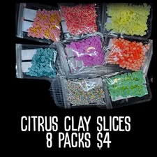 Citrus clay slices