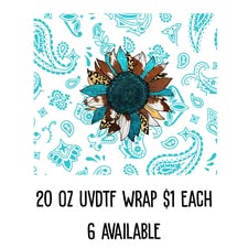 UV DTF 20oz Sunflower