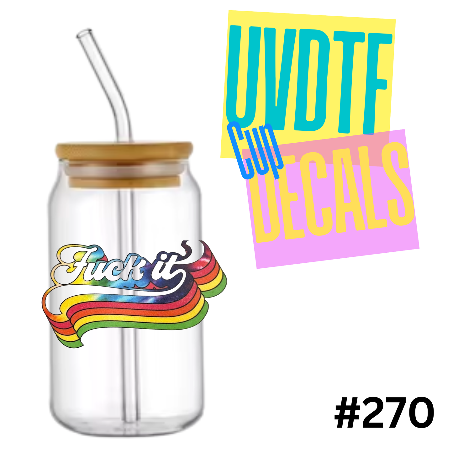 4 inch UVDTF Decal 270