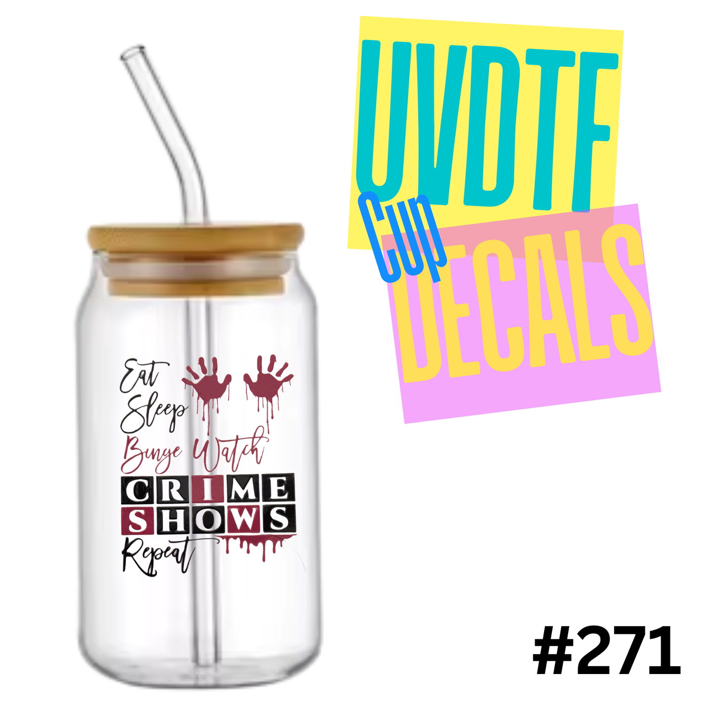 3 inch UVDTF Decal 271