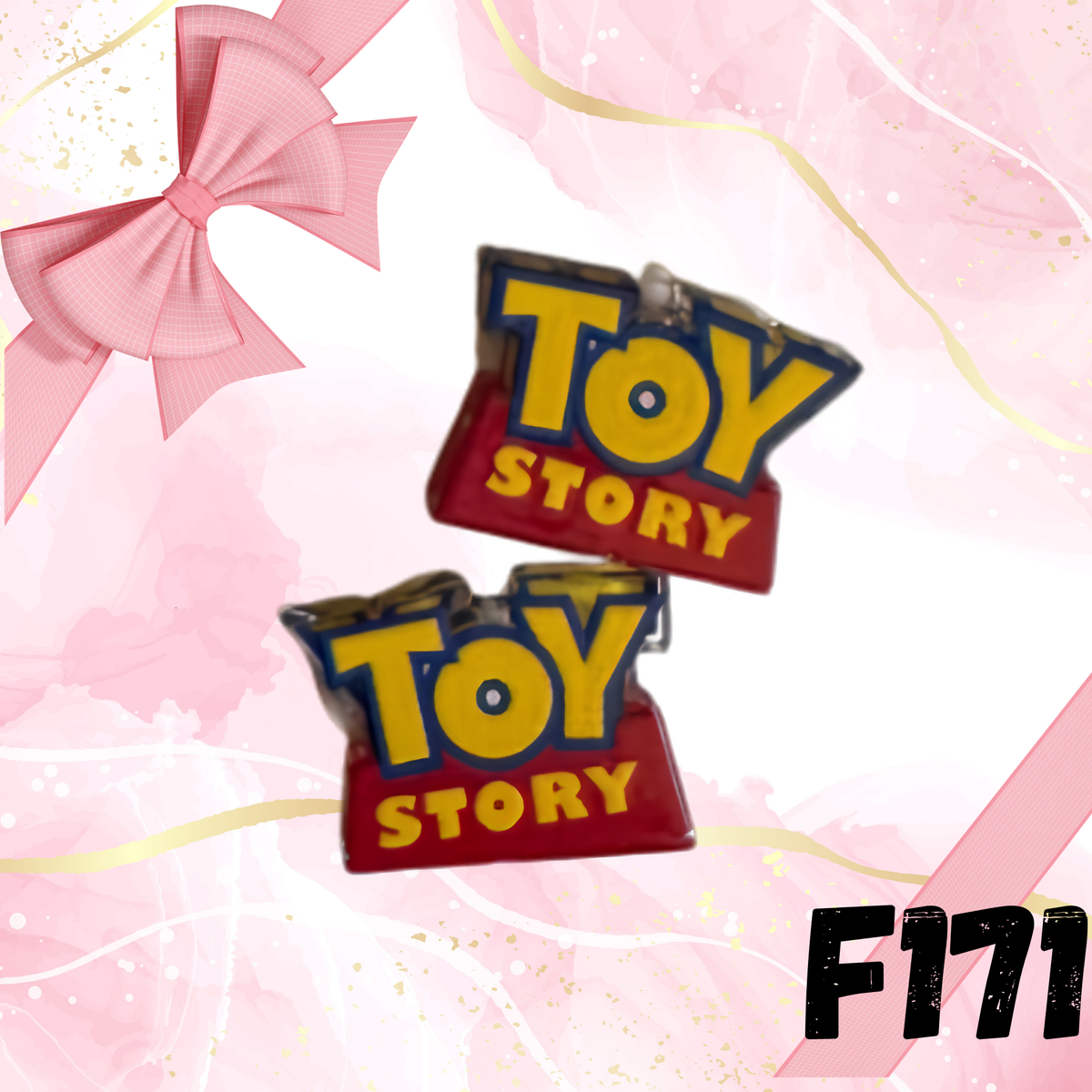 F171 Toy Movie Logo Acrylic Focal Bead