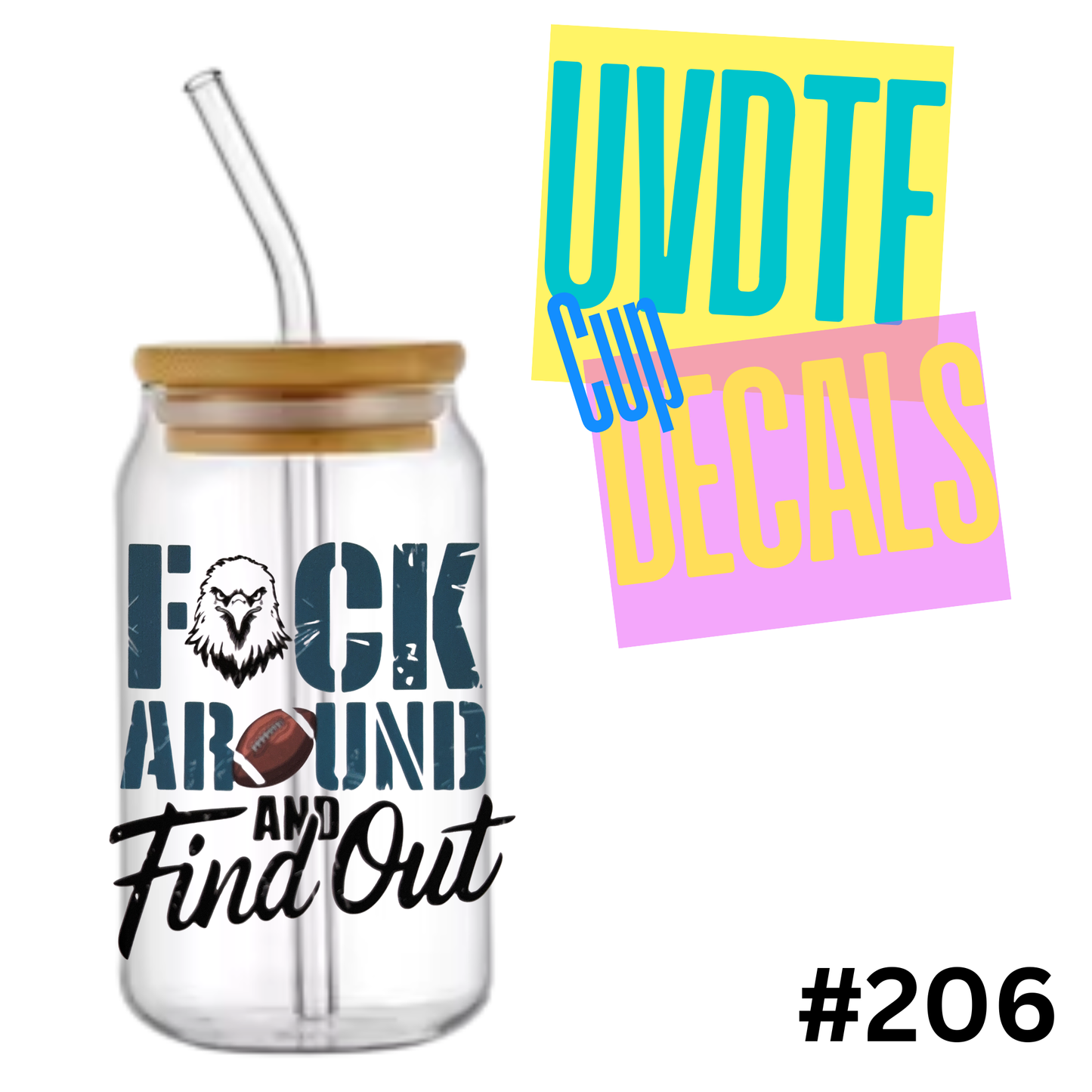 3 inch UVDTF Decal 206