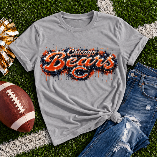 Chicago Bears Graffiti DTF Print