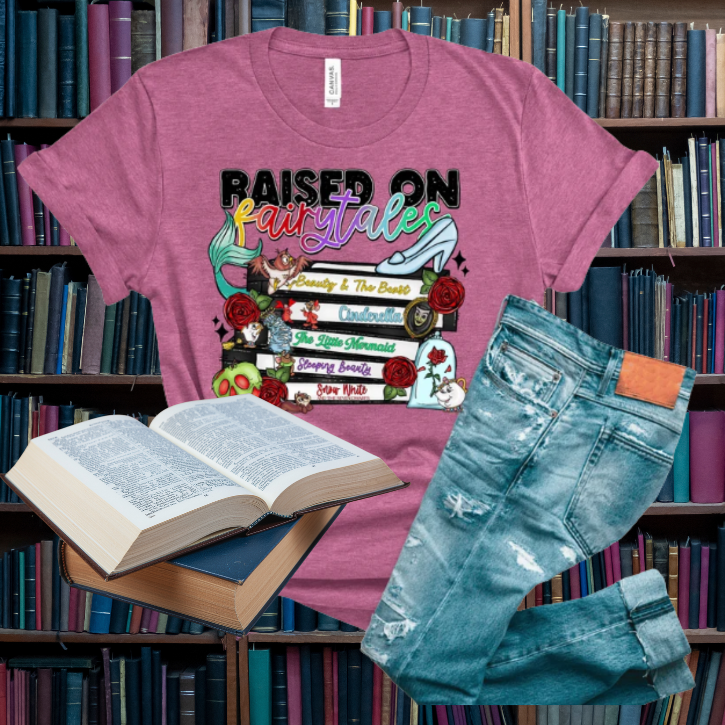 Raised on Fairytails  DTF Print Only