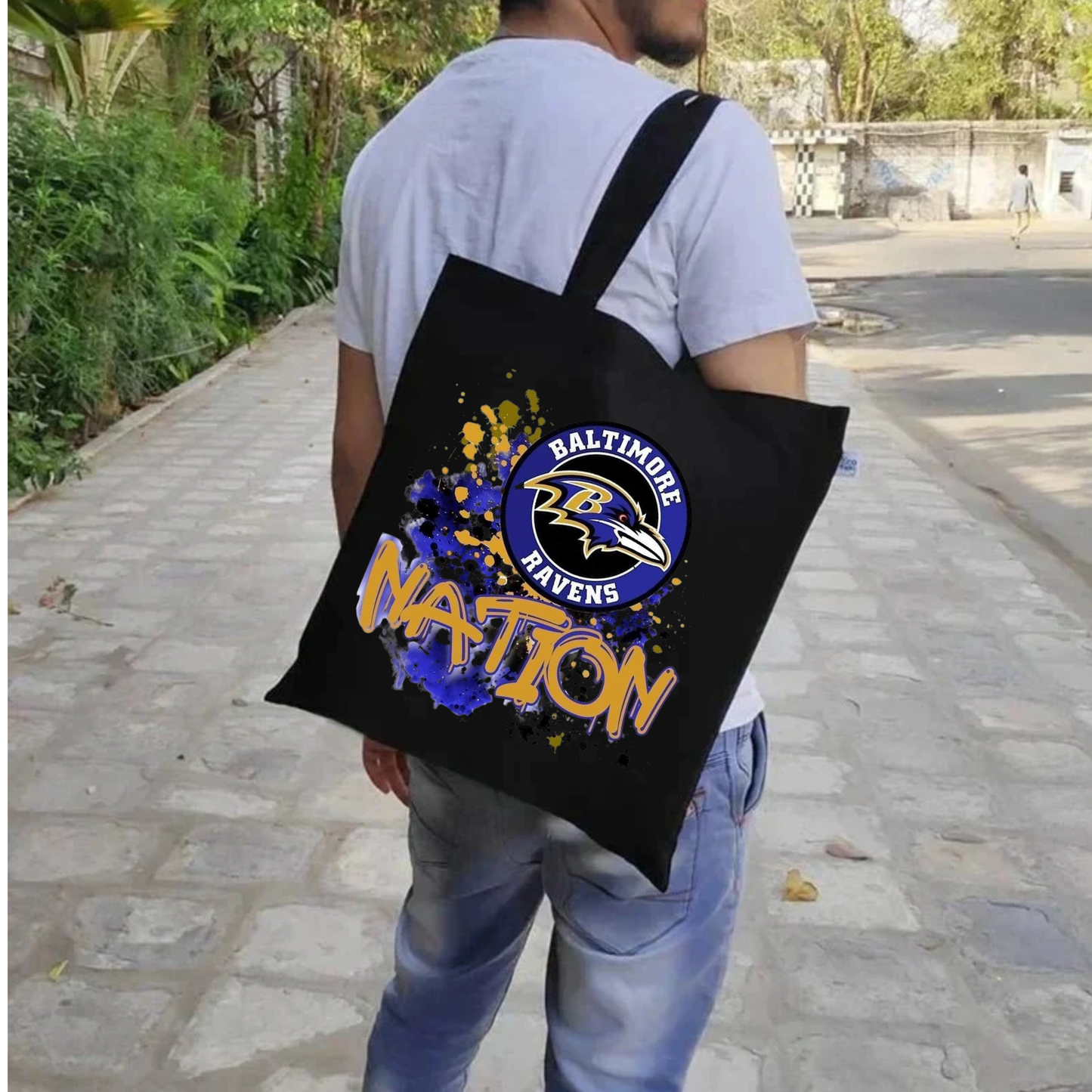 Team Canvas Tote Bag - Ravens