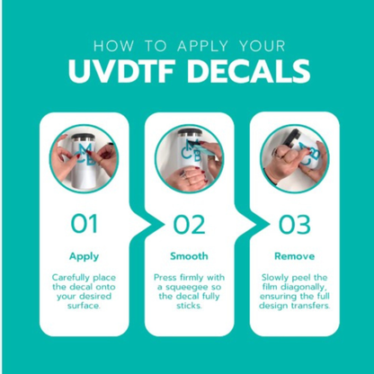 5 Sets of 2 - Exquisite Healthcare themed UV DTF 20oz Cup Sticker Packaging Stickers