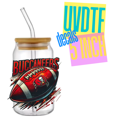 Football Teams 5in UVDTF Decals