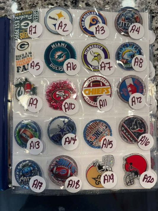 Glitter Flat Back Acrylics - Set A