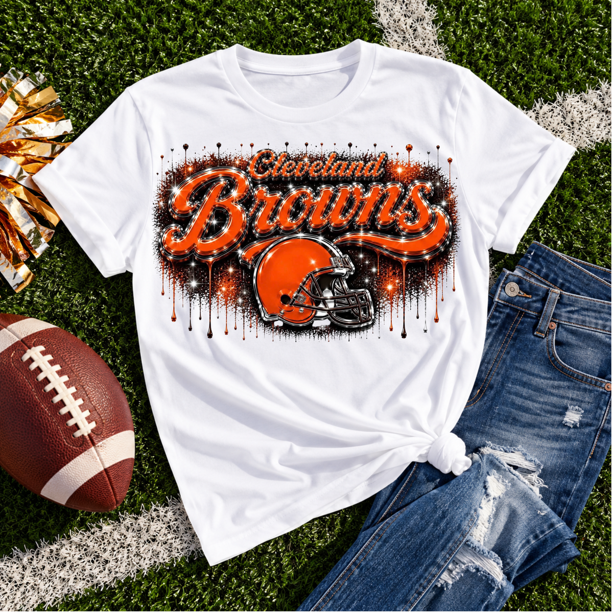 Cleveland Browns Graffiti DTF Print