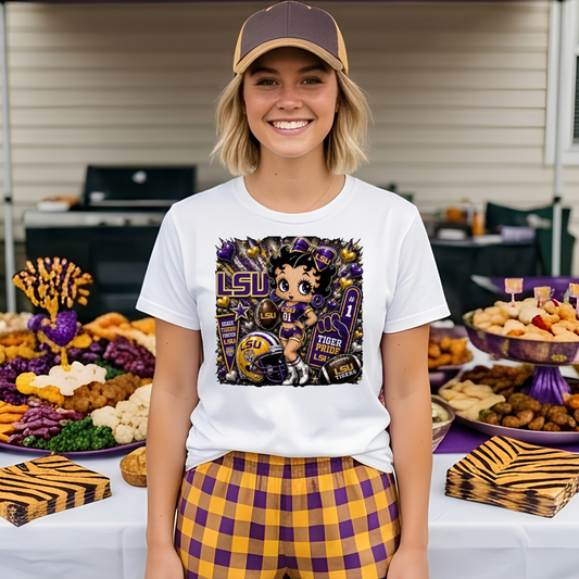 Betty Loves Her Tigers DTF Print Only