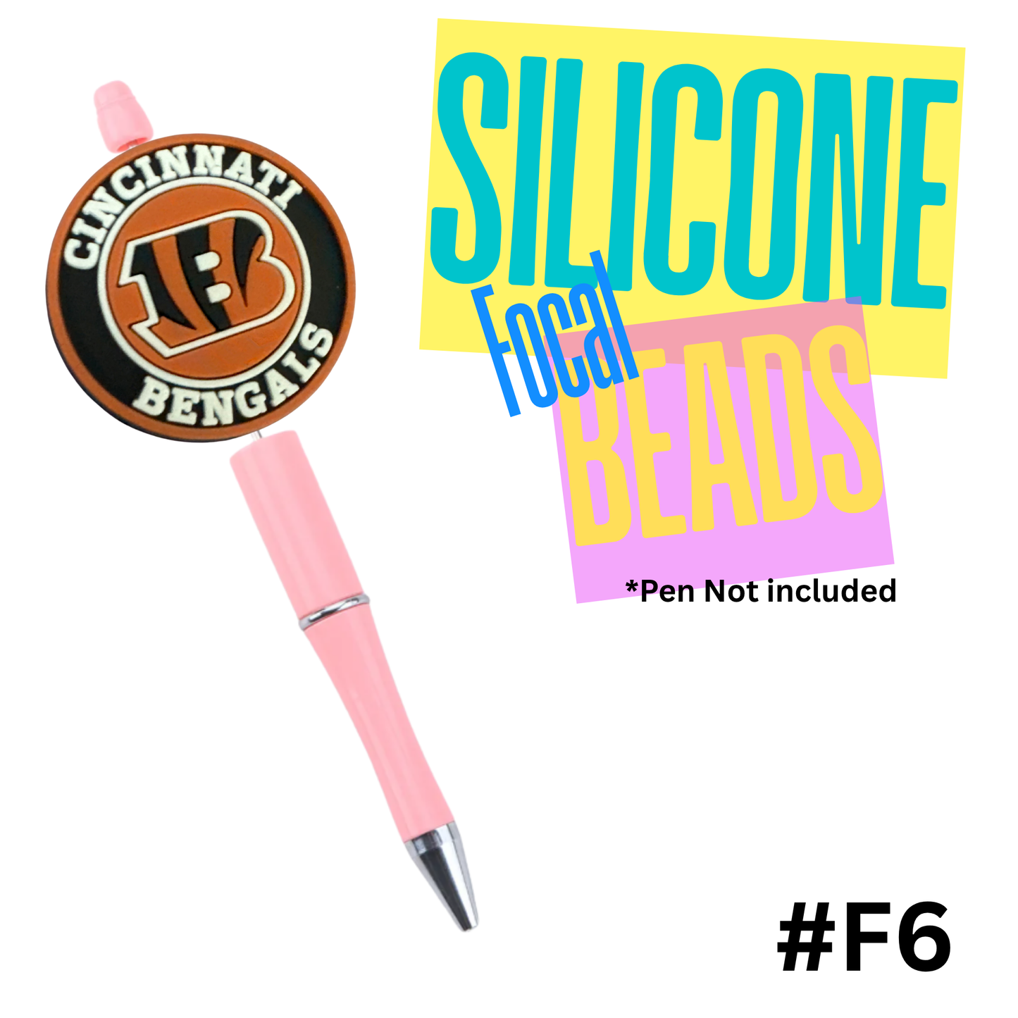 F6 Cincinnati silicon focal bead