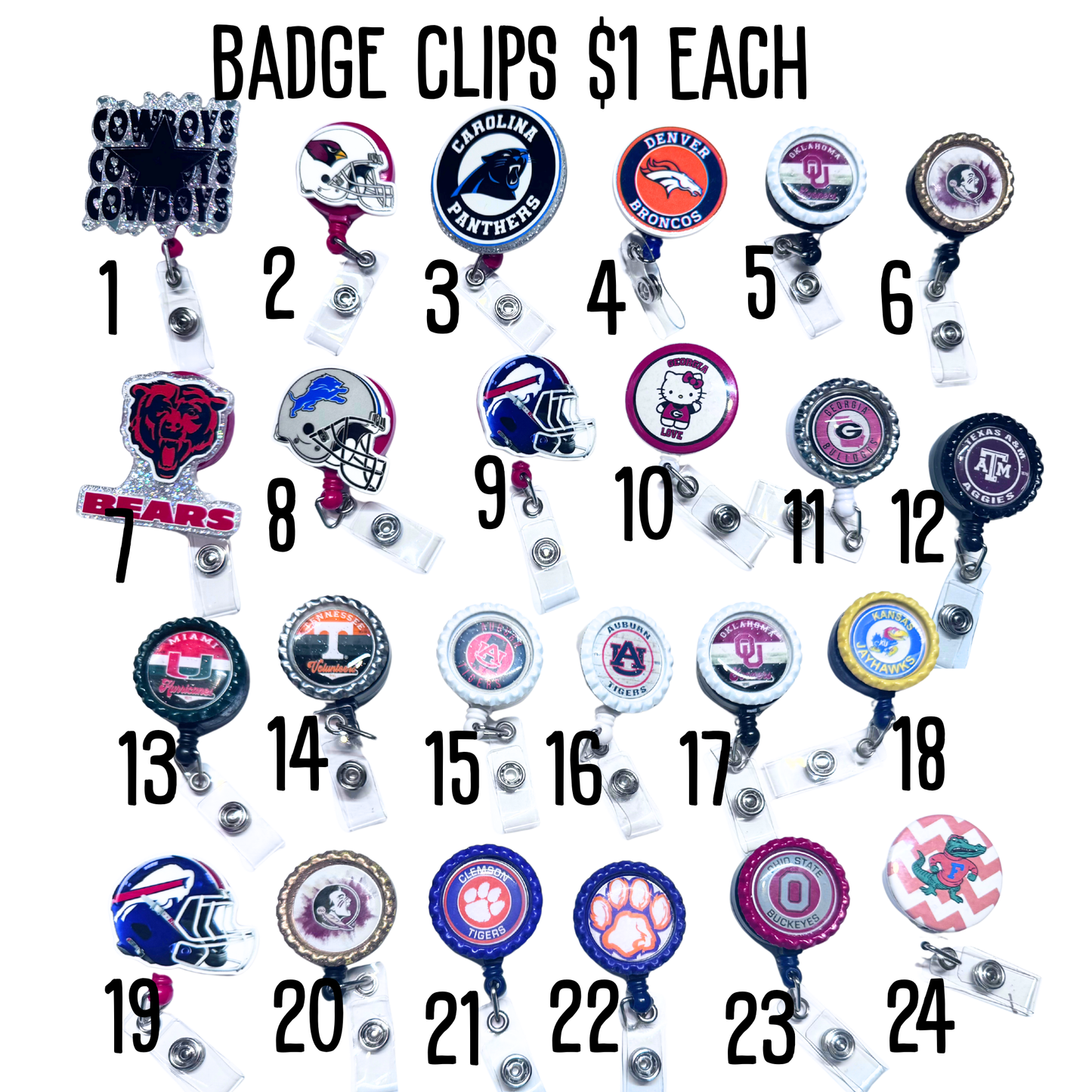 Badge Clips 1-43