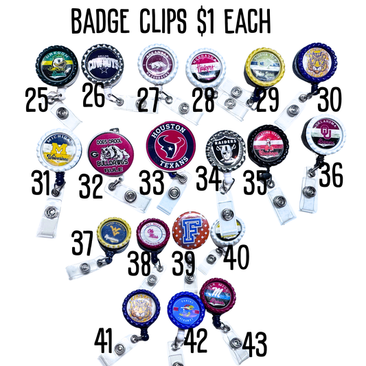 Badge Clips 1-43