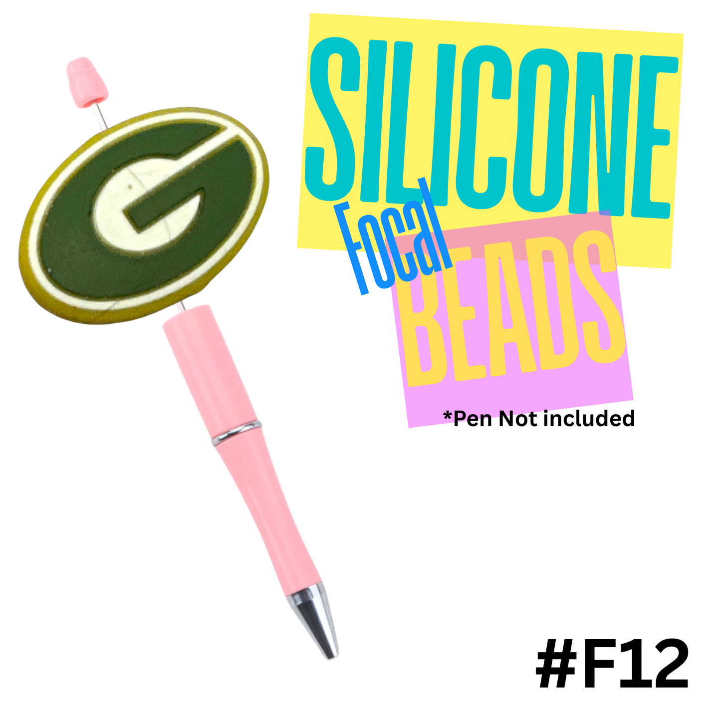 F12 Green Bay silicon focal bead
