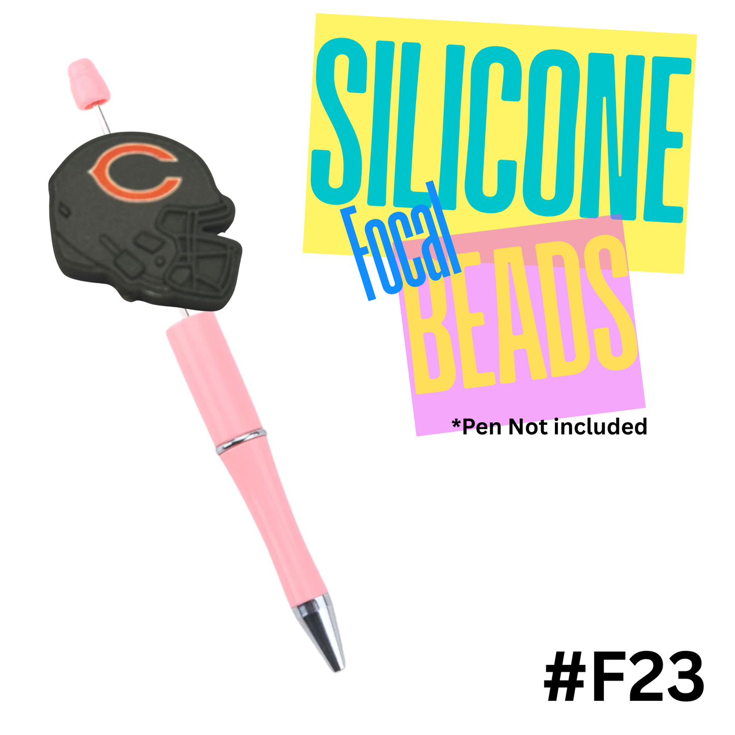 F23 Chicago silicon focal bead