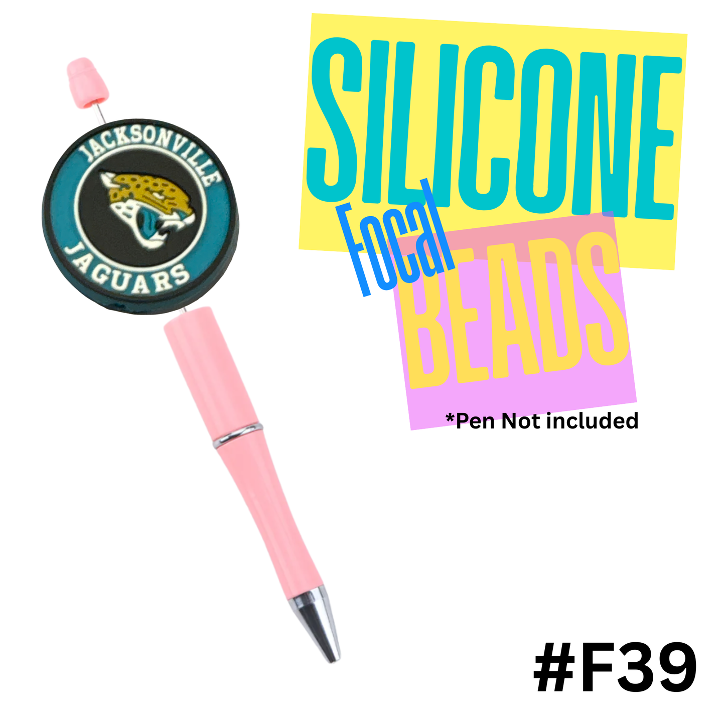 F39 Jacksonville silicon focal bead