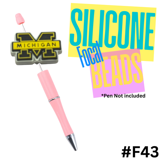 F43 Michigan silicon focal bead