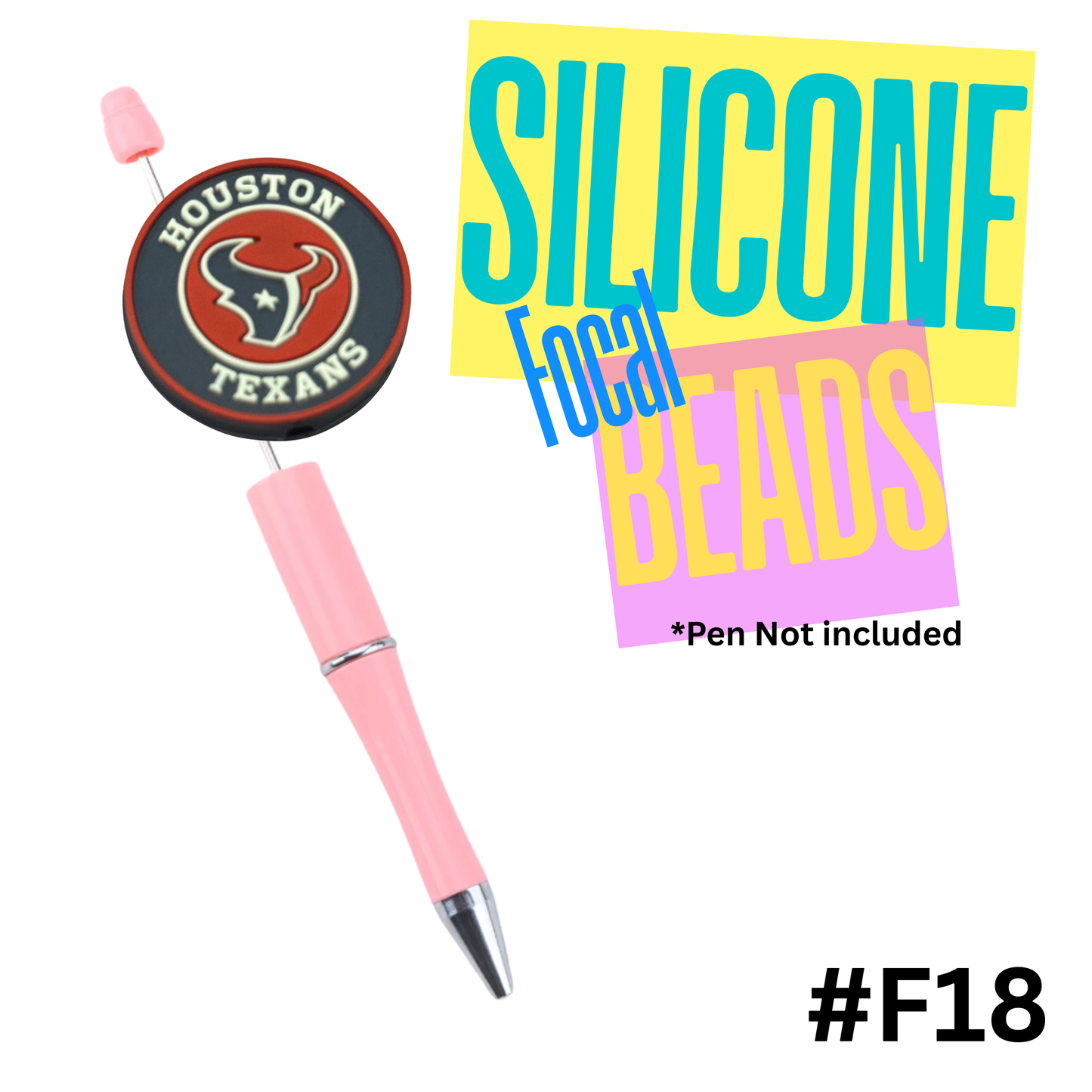 F18 Houston silicon focal bead