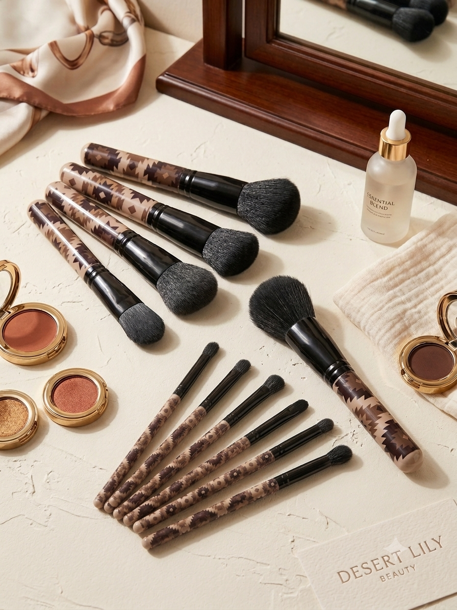 10-Piece Southwestern Makeup Brush Set