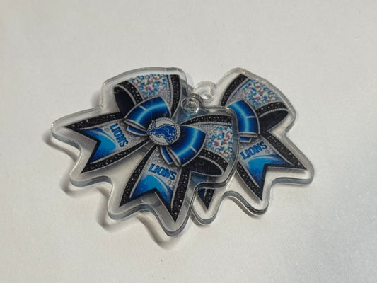 Detroit Bow 4cm Double Sided Acrylics With Hole Set of 2