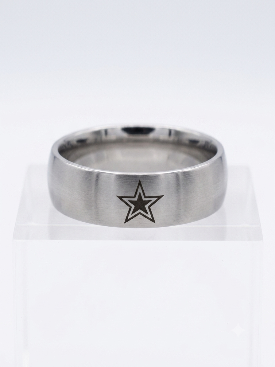 Lone Star Loyalty: Men's  Laser-Engraved Band