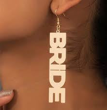 Gold BRIDE Earrings
