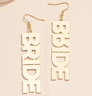 Gold BRIDE Earrings