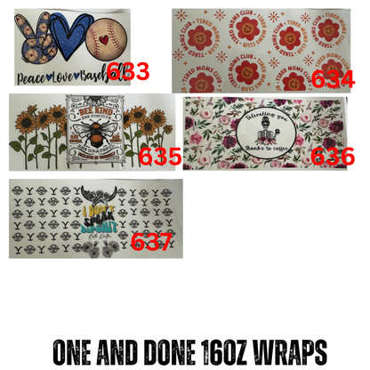 One and Done 16 Oz Wraps