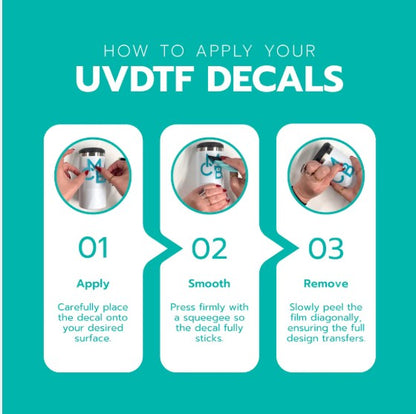 Set of 5 - Surviving On Coffee and Ms Rachel UVDTF 20 Oz Wrap UV DTF Cup Wraps, Rub-On Transfers, Waterproof UV Cup for 20oz Glass Cups, Tumblers & Bottles, Summer Craft, Graphic Design (Solely, No Other)