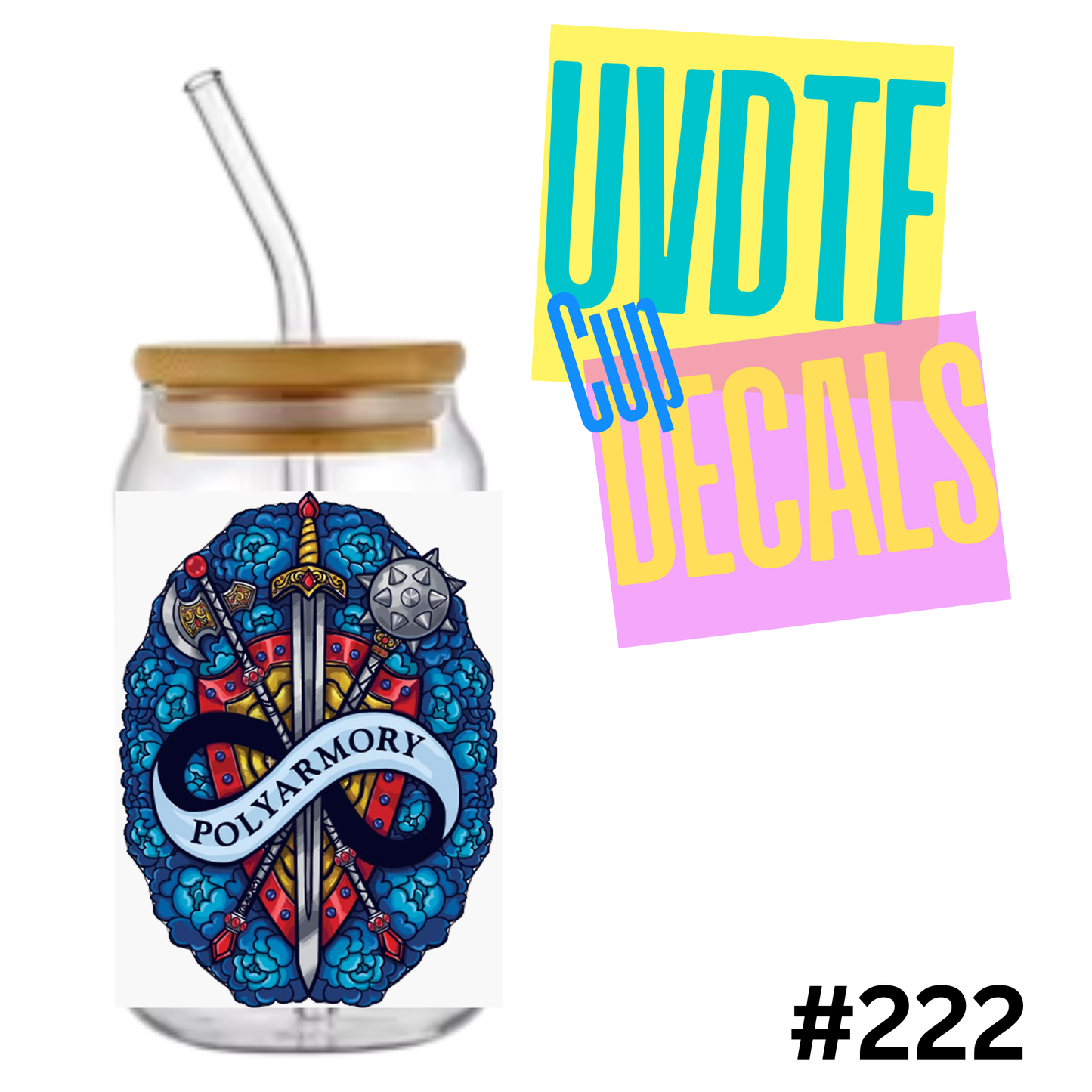 3 inch UVDTF Decal 222
