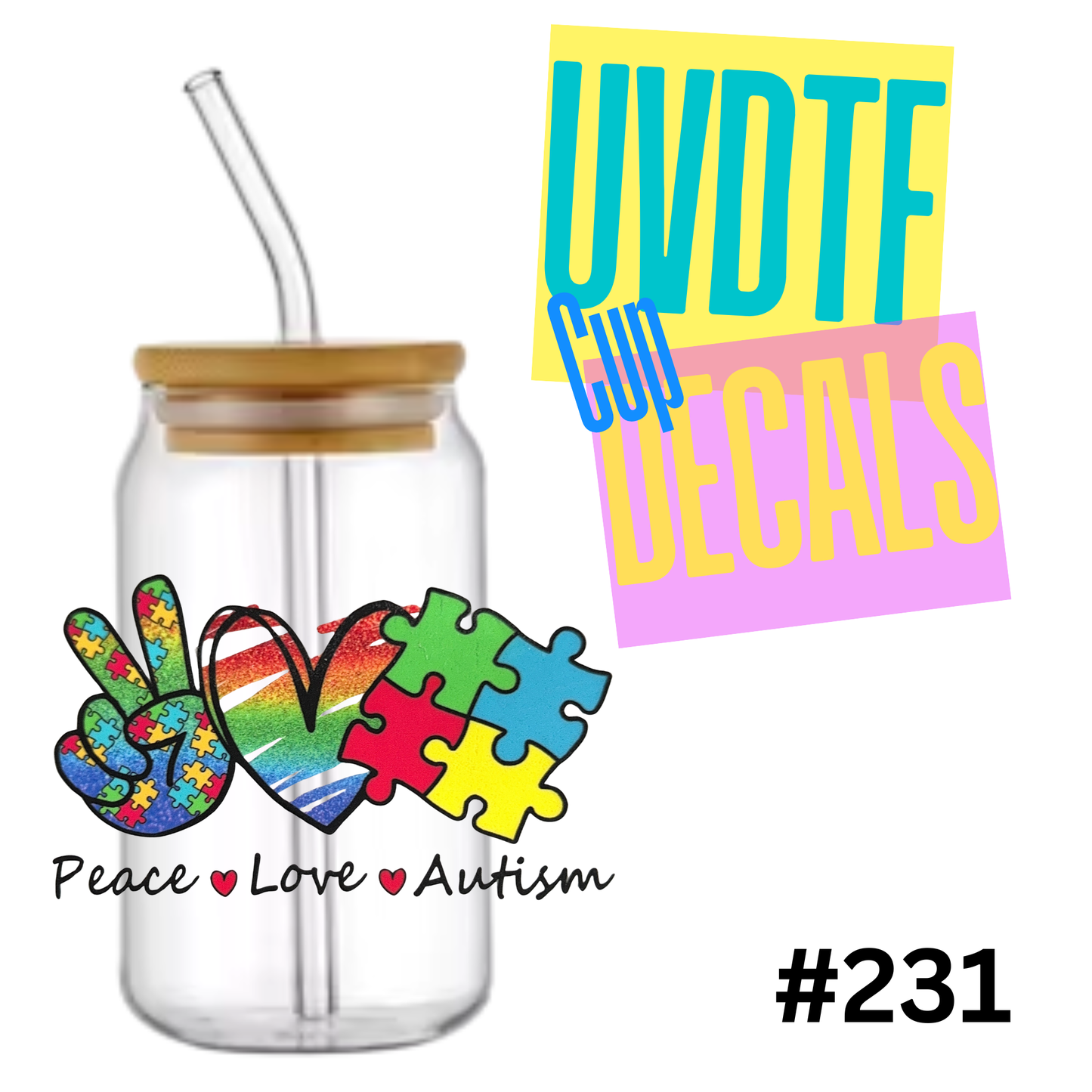 3 inch UVDTF Decal 231
