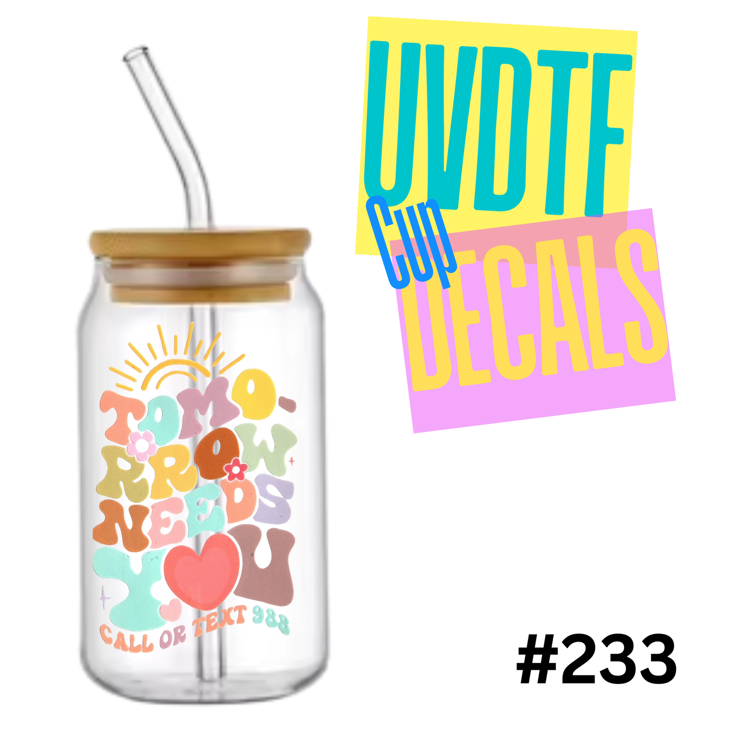 5 inch UVDTF Decal 233