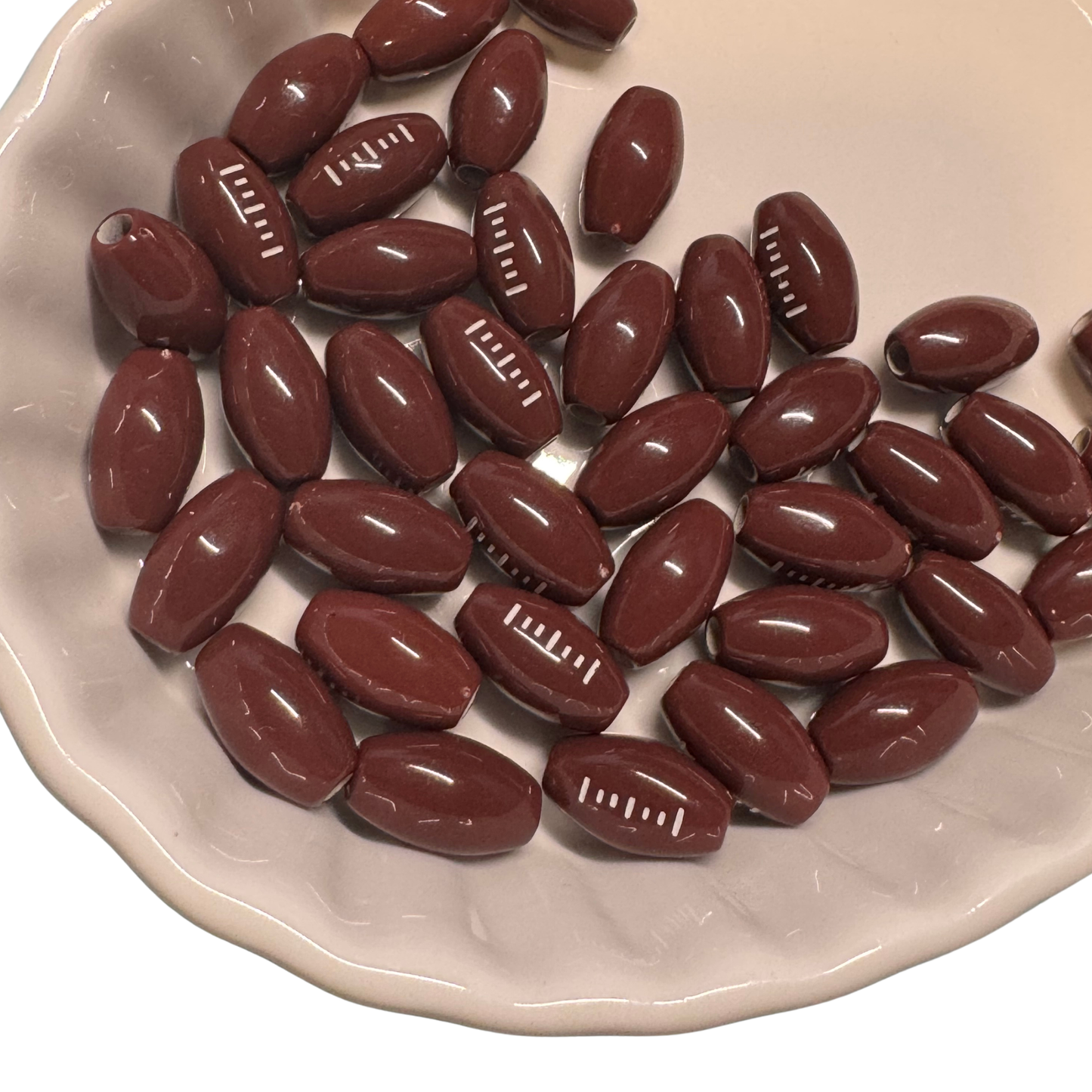 10MM Football Beads